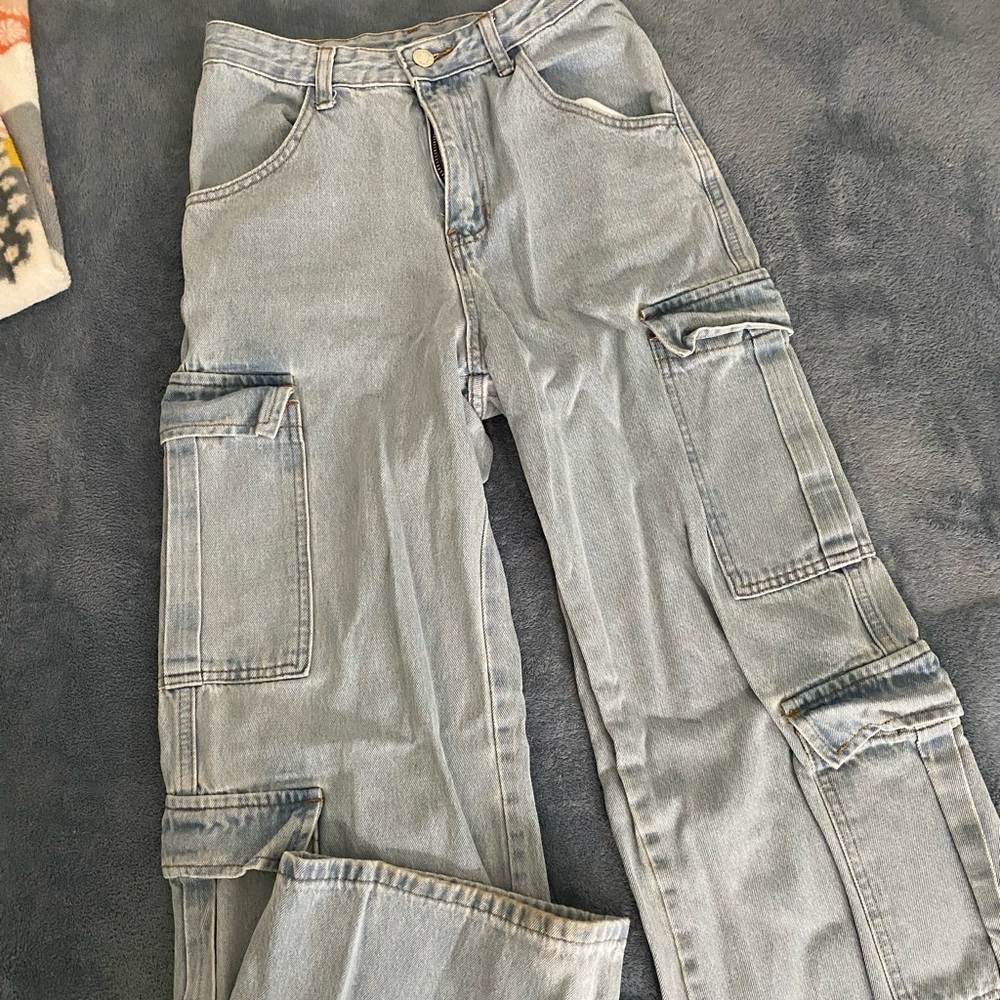 light Blue Cargos